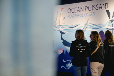 Soirée de présentation des skippers de la Course des Caps Boulogne sur Mer Banque Populaire du Nord 2025, dans Nausicaa, partenaire de la course, à  Boulogne sur Mer.