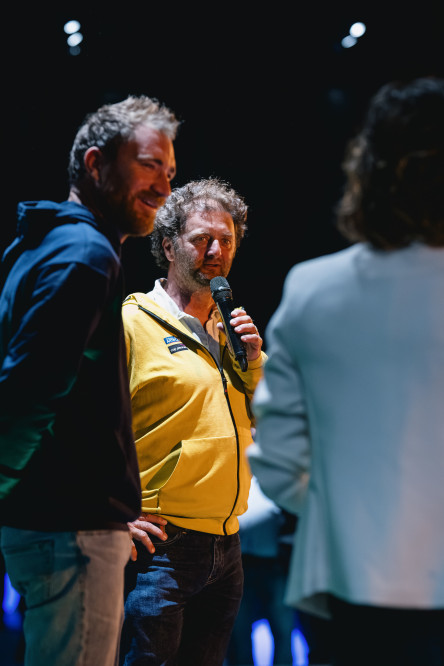 Soirée de présentation des skippers de la Course des Caps Boulogne sur Mer Banque Populaire du Nord 2025, dans Nausicaa, partenaire de la course, à  Boulogne sur Mer.