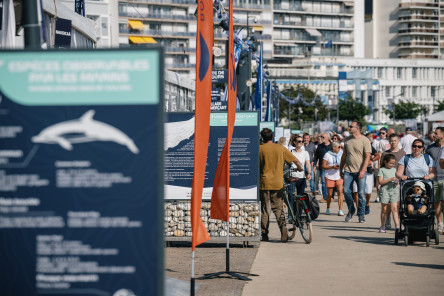 Public sur le village de la Course des Caps Boulogne sur Mer Banque Populaire du Nord 2025.