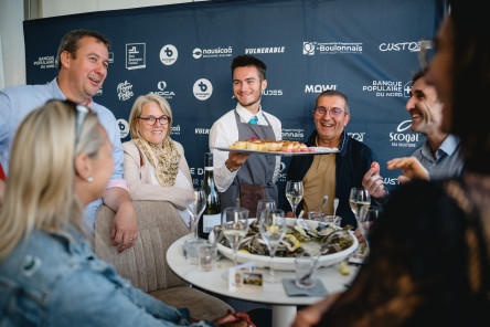 Soirée partenaire au Club 60° Nord sur le village de la Course des Caps Boulogne sur Mer Banque Populaire du Nord 2025.