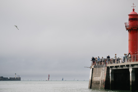 Retour des IMOCA aux pontons de la Course des Caps Boulogne sur Mer Banque Populaire du Nord 2025.