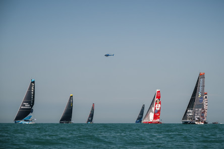 Départ de la Course des Caps Boulogne sur Mer Banque Populaire du Nord 2025, au large de Boulogne-Sur-Mer, le 29 juin 2025.