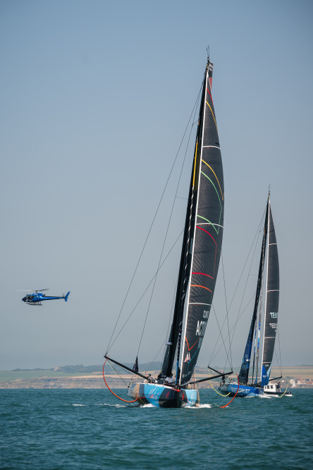 Départ de la Course des Caps Boulogne sur Mer Banque Populaire du Nord 2025, au large de Boulogne-Sur-Mer, le 29 juin 2025.