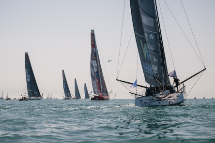Départ de la Course des Caps Boulogne sur Mer Banque Populaire du Nord 2025, au large de Boulogne-Sur-Mer, le 29 juin 2025.