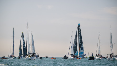 Départ de la Course des Caps Boulogne sur Mer Banque Populaire du Nord 2025, au large de Boulogne-Sur-Mer, le 29 juin 2025.