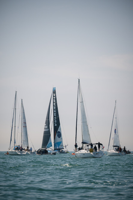 Départ de la Course des Caps Boulogne sur Mer Banque Populaire du Nord 2025, au large de Boulogne-Sur-Mer, le 29 juin 2025.
