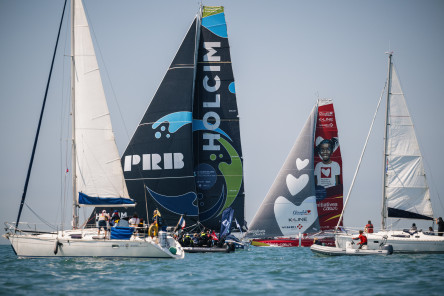 Départ de la Course des Caps Boulogne sur Mer Banque Populaire du Nord 2025, au large de Boulogne-Sur-Mer, le 29 juin 2025.
