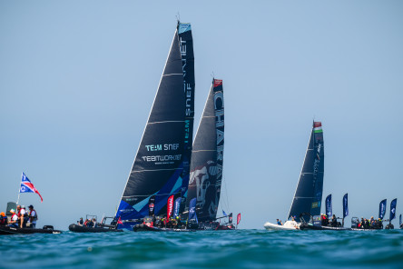 Départ de la Course des Caps Boulogne sur Mer Banque Populaire du Nord 2025, au large de Boulogne-Sur-Mer, le 29 juin 2025.