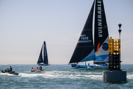 Départ de la Course des Caps Boulogne sur Mer Banque Populaire du Nord 2025, au large de Boulogne-Sur-Mer, le 29 juin 2025.