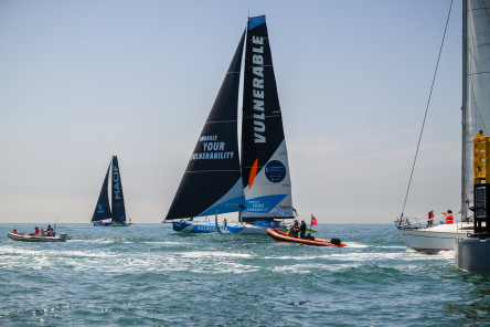 Départ de la Course des Caps Boulogne sur Mer Banque Populaire du Nord 2025, au large de Boulogne-Sur-Mer, le 29 juin 2025.