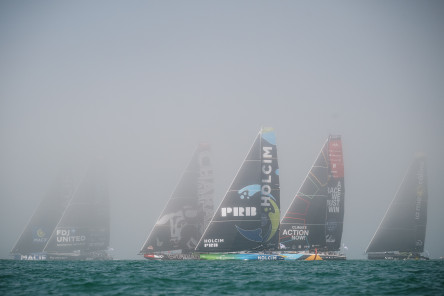 Départ de la Course des Caps Boulogne sur Mer Banque Populaire du Nord 2025, au large de Boulogne-Sur-Mer, le 29 juin 2025.