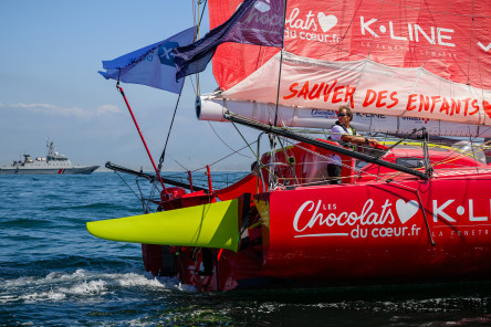 Départ de la Course des Caps Boulogne sur Mer Banque Populaire du Nord 2025, au large de Boulogne-Sur-Mer, le 29 juin 2025.