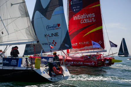 Départ de la Course des Caps Boulogne sur Mer Banque Populaire du Nord 2025, au large de Boulogne-Sur-Mer, le 29 juin 2025.