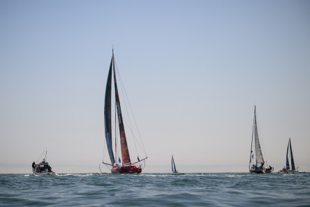 Départ de la Course des Caps Boulogne sur Mer Banque Populaire du Nord 2025, au large de Boulogne-Sur-Mer, le 29 juin 2025.