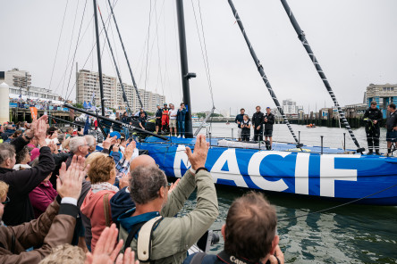 Retour des IMOCA aux pontons de la Course des Caps Boulogne sur Mer Banque Populaire du Nord 2025.