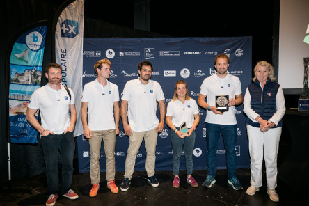 Remise des Prix le dimanche 06 Juillet 2025 de la Course des Caps Boulogne sur Mer Banque Populaire du Nord 2025, dans la salle L'Embarcadère, après un changement en dernière minute suite aux averses locales.