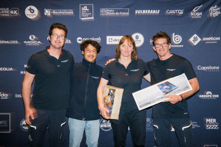 Remise des Prix le dimanche 06 Juillet 2025 de la Course des Caps Boulogne sur Mer Banque Populaire du Nord 2025, dans la salle L'Embarcadère, après un changement en dernière minute suite aux averses locales.