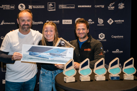 Remise des Prix le dimanche 06 Juillet 2025 de la Course des Caps Boulogne sur Mer Banque Populaire du Nord 2025, dans la salle L'Embarcadère, après un changement en dernière minute suite aux averses locales.